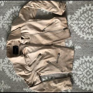 Tan Moto Jacket size L